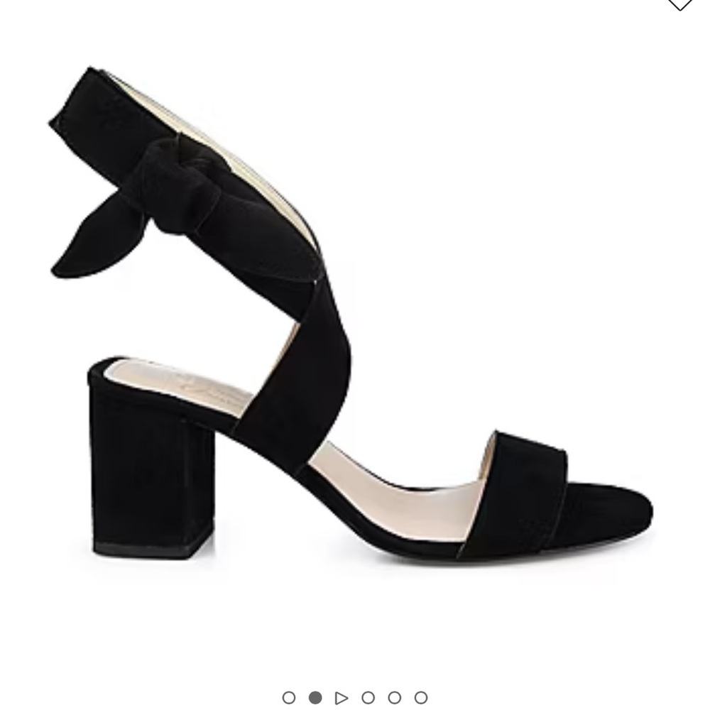 Journee signature collection heather black heel open toe pump sandals NIB 9